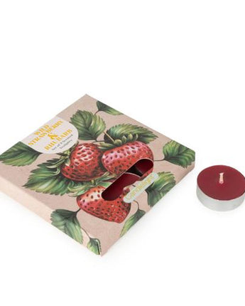 Set of 9 Wild Strawberry & Rhubarb Tealights
