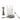 Set of cocktail-making tools including a glass pitcher, jigger, strainer, and spoon on a white background.