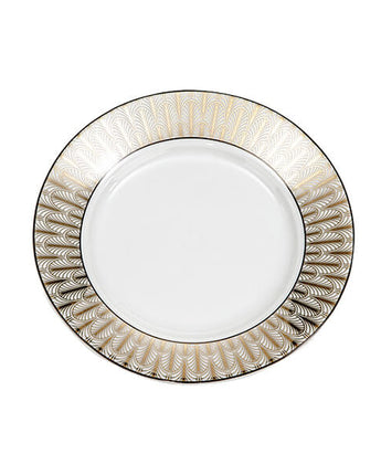 Black and Gold Patterned Side Plate