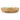 Wooden serving bowl with a colourful fruit pattern on a white background.