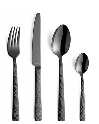 Amefa Felicity Black 24 Piece Cutlery Set