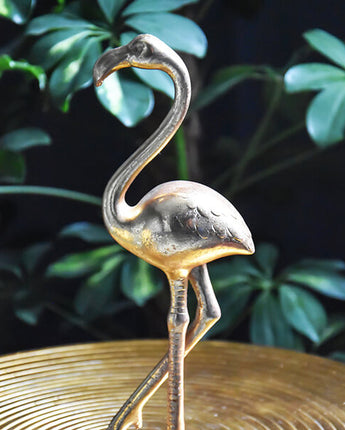 Gold Flamingo Art Deco Ornament