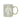 Gold and White Personalised Mug with a Gold Handle and Initial "A" Design