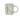 Gold and White Personalised Mug with a Gold Handle and Initial "K" Design