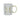 Gold and White Personalised Mug with a Gold Handle and Initial "M" Design