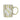 Gold and White Personalised Mug with a Gold Handle and Initial "N" Design