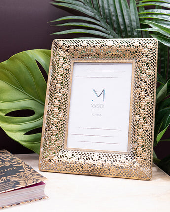 Rectangle Gold Antique Small Photo Frame