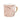 Pink and Gold Speckled Mug with a White and Gold Handle