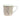 Pink and Gold Mug with a White Handle and Geometric Design
