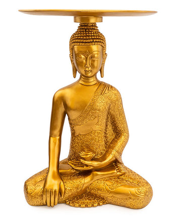 Gold Resin Buddha Table