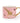 Pink Straight sided Giraffe Mug with a Gold Handle