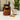 Vintage Style Glass "Flour" Storage Jar in Amber Gold