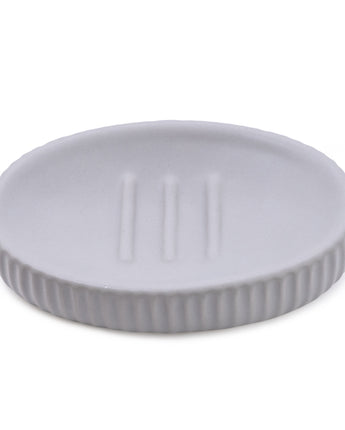 Elegant Matte Grey Soap Dish