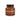 Vintage Style Glass "Peppercorns" Storage Jar in Amber Gold