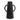 Matt Black Conical Vase with Handles