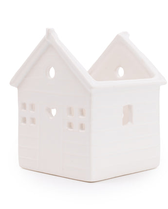 Charming Small Beach Hut Tealight Holder