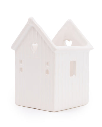 Charming Large Beach Hut Tealight Holder