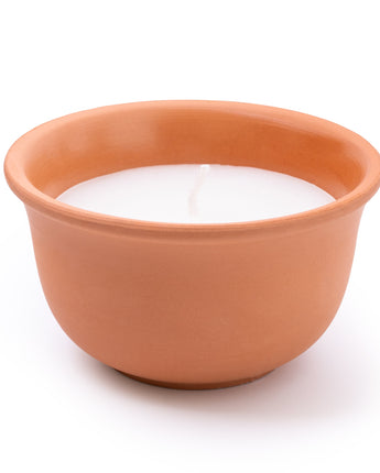 Sun-Kissed Mediterranean Lemon Wax Pot in Terracotta