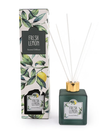 Zesty Reed Diffuser with Sicilian Basil & Wild Lemon Essence