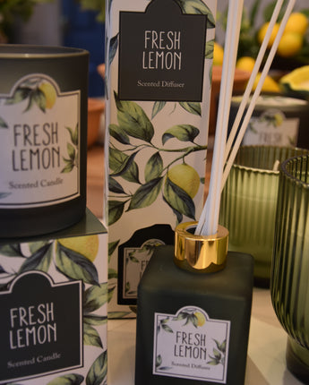 Zesty Reed Diffuser with Sicilian Basil & Wild Lemon Essence