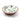 24CM Round Dish With Enamel Inlay Lemons White