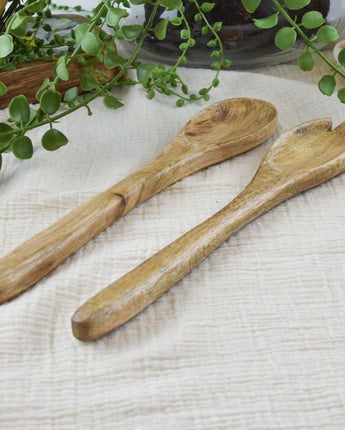 Set Of 2 Wooden Fork/Spoon