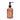 Contemporary Glass Soap Dispenser in Warm Amber with Charcoal Black Pump, 19CM