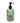 Stylish Glass Soap Dispenser in Elegant Green with Charcoal Black Pump, 19CM