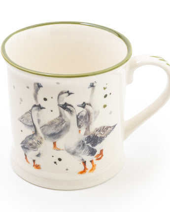 Rustic Geese Tankard Mug