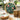 30cm Round Tray with Enamel Inlay Pomegranate - Green