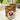 Small Storage Jar Mango Wood with Enamel Inlay Pomegranate - White