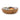 13cm Round Dish with Enamel Inlay Orange Blossom - White