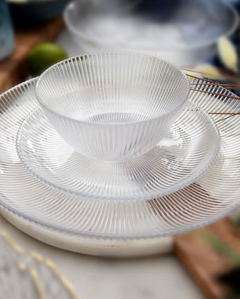 Elegant Transparent Large Glass Plate