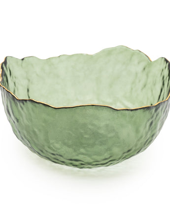 Enigmatic Charm Medium Green Glass Bowl