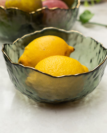 Charming Small Green Glass Bowl