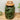 Stylish Green Glass Storage Jar with Chic Wooden Lid