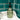 Glass Soap Dispenser with Black Pump - Green