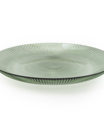 Charming Large Green Glass Plate