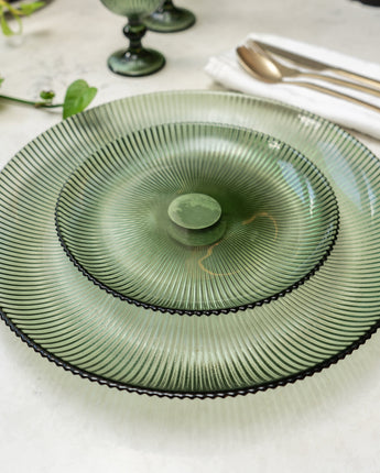 Charming Small Green Glass Plate