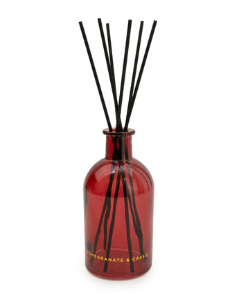 Vibrant 250ml Reed Diffuser in Red with 10% Pomegranate & Cassis