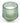 Large Chic Green Ridged Glass Candle - Sicilian Basil & Wild Lemon Scent