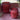 Luxurious Ridged Red Glass Candle with Pomegranate & Cassis Scent