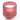 Large Red Ridged Glass Candle with Wooden Lid with Pomegranate & Cassis Scent