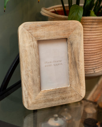 Vintage 4x6 Mango Wood Photo Frame