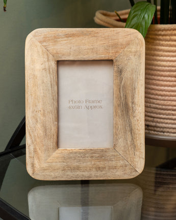 Vintage 4x6 Mango Wood Photo Frame