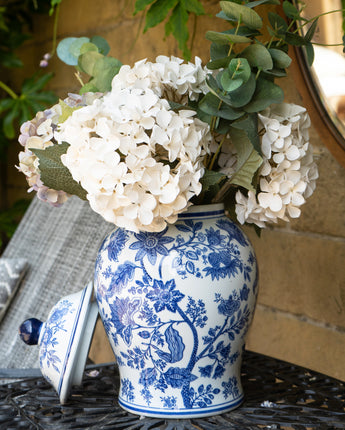 Large Blue and White Ginger Jar