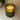 Large Zigzag Green Glass Candle Holder Infused with Mediterranean Lemon Grove Scent