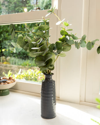 Stunning Reactive Blue Bottle Vase