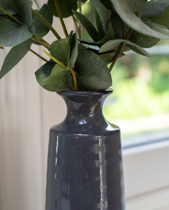 Stunning Reactive Blue Bottle Vase