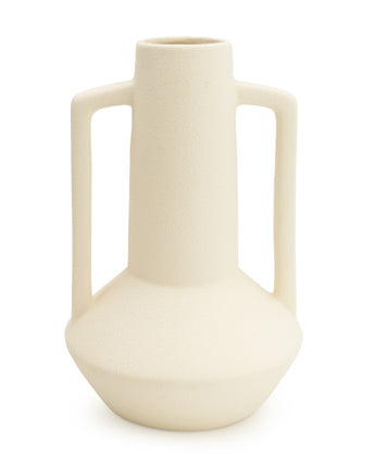 Charming Cream Bottle Vase with Elegant Handles